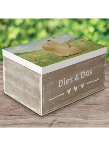 Mr. & Mrs. Panda Kiste Hund Liebe Design ohne Spruch in Weiß