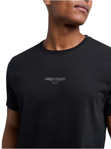 Carlo Colucci T-Shirt De Salvador in Schwarz