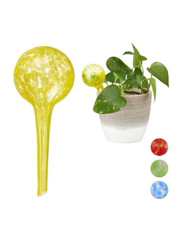 relaxdays 10x Bewässerungskugel in Gelb