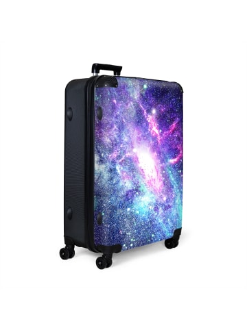 NoBoringSuitCases Suitcase, Koffer, Reisekoffer Weltraum lila blau