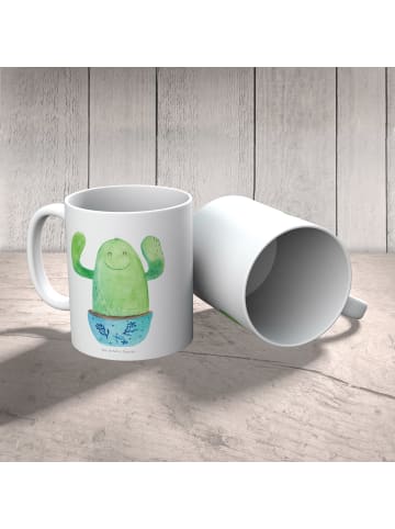 Mr. & Mrs. Panda Kindertasse Kaktus Happy ohne Spruch in Weiß