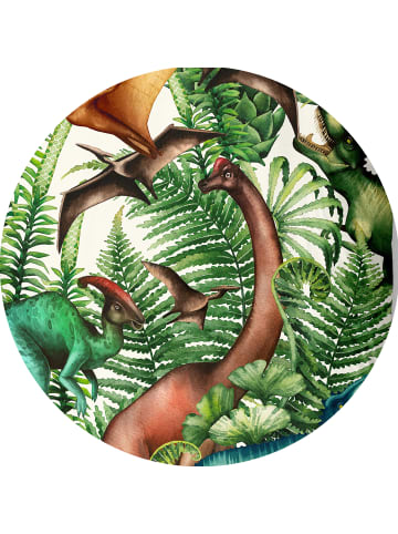 JACK 2 tlg. Renforcé Bettwäsche 135x200cm Dinosaurier Urwald in Grün