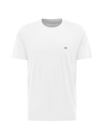 Lee T-Shirt Shortsleeve Patch Logo in White