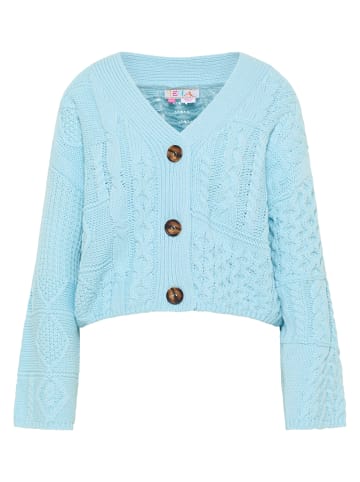 IZIA Cropped Strickjacke in Hellblau