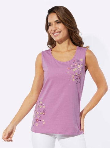 Sieh an! Shirttop in orchidee-rosé