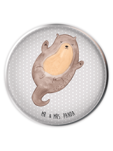 Mr. & Mrs. Panda Abfluss-Stopfen Otter Umarmen ohne Spruch in Grau Pastell