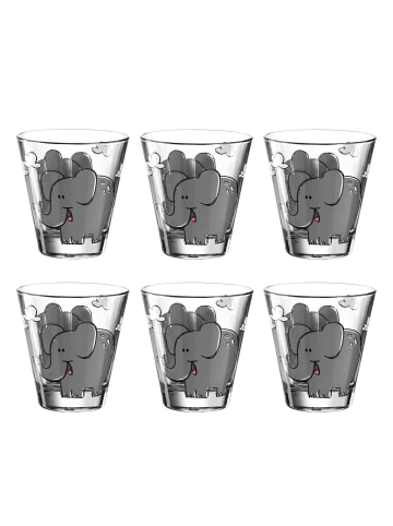 LEONARDO 6er Set Kinderbecher Bambini 215 ml in Elefant