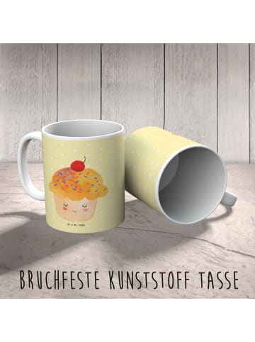Mr. & Mrs. Panda Kindertasse Cupcake ohne Spruch in Gelb Pastell