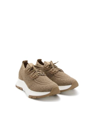 Braun Stoff Chunky Sneaker