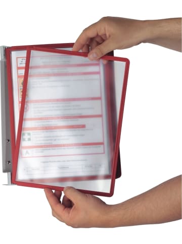 Durable Sichttafelständer Vario Display wall mit 5 Sichttafeln