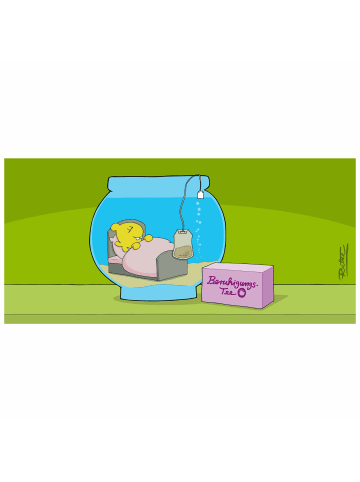 Ralph Ruthe Ralph Ruthe Tasse Sting - Beruhigungstee Kaffeetasse Becher 320 ml in grün