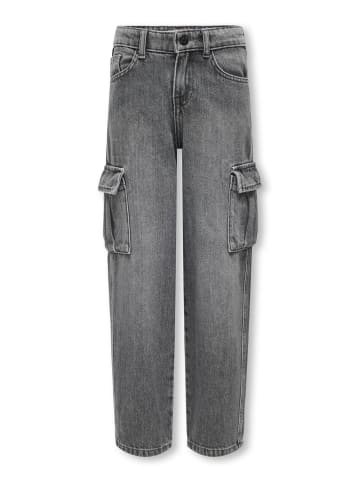 KIDS ONLY Cargo-Jeans KOGHARMONY in dark grey denim