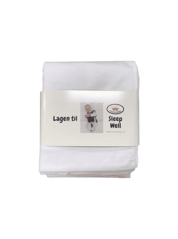 Crown Bubble Spannbettlaken Sleep Well in weiss