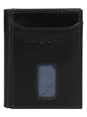 Bugatti Geldbörse SECURE SLIM echt Leder in schwarz