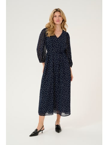 Kaffe Kleid KAsally in Midnight/White dot