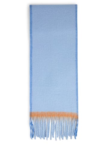 Marie Lund Schal in hellblau orange - 0052