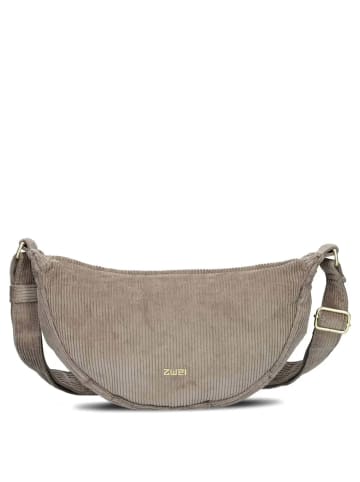 Zwei Mademoiselle M50 - Umhängetasche 32 cm (nubuk-blue) in cord-mocca