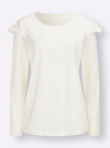 Sieh an! Langarm-Shirt in ecru