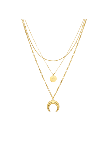 Luxenter Halskette Salsu mit 18 Karat Gelbgold-Finish – SALSU