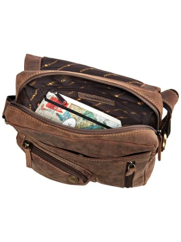 Greenburry Bodybag Vintage Revolver Bag in Sattelbraun