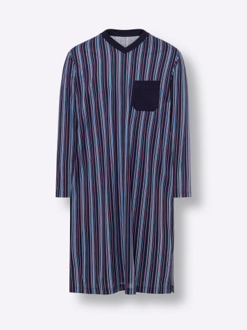 Sieh an! Nachthemd in marine-gestreift
