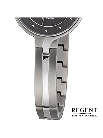 Regent Armbanduhr Regent Metallarmband silber extra groß (ca. 26mm)