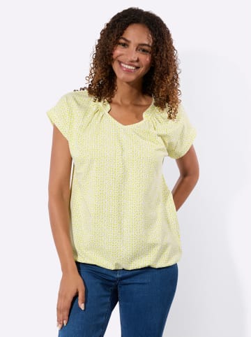 WITT WEIDEN Kurzarm-Shirt in limone-ecru-bedruckt