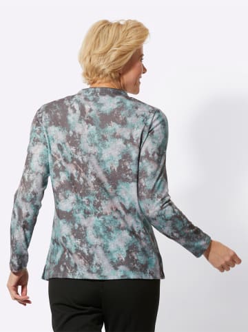 WITT WEIDEN Shirt in salbei-steingrau-bedruckt