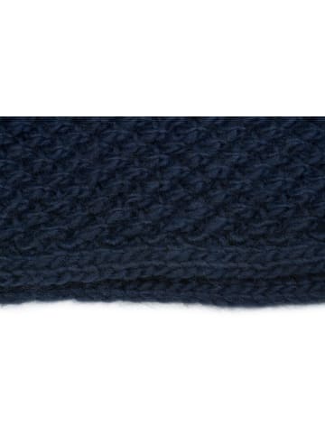 styleBREAKER Strick Loop Schal in Midnight-Blue / Dunkelblau