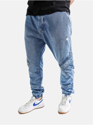 DADA Cargo Jogger Jeans Light Blue Denim mit Anti-Fit Schnitt in Hellblau