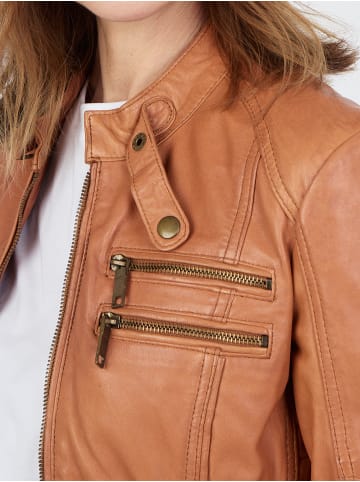 JCC Lederjacke Sirpa in dark cognac