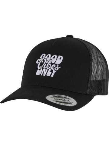 Mister Tee Cap "Good Vibes Only 5-Panel Retro Trucker Cap" in Schwarz