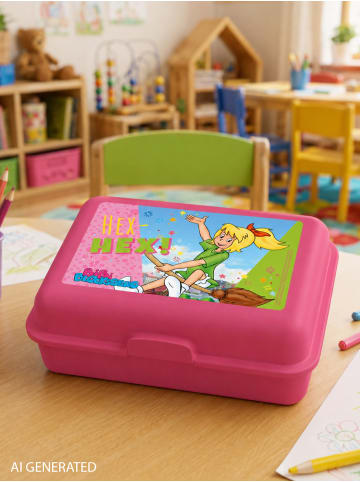 Bibi Blocksberg Bibi Blocksberg Brotdose Hex Hex! Lunchbox Butterbrotdose Trennwand in pink