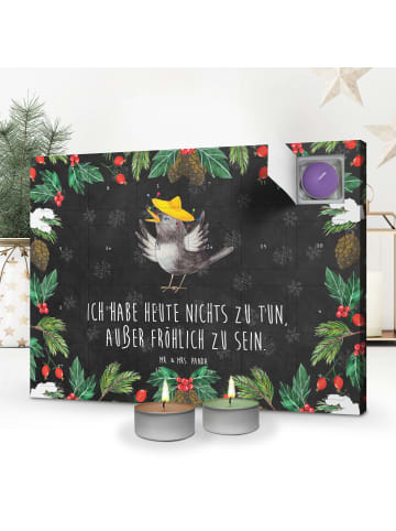 Mr. & Mrs. Panda Adventskalender Rabe Sombrero mit Spruch in Kreidetafel