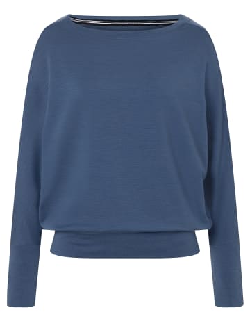 super.natural Merino Pullover in blau