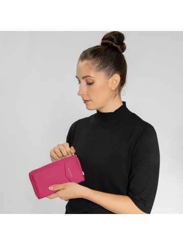 Lazarotti Bologna Leather Handytasche Leder 11 cm in hot pink