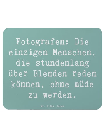 Mr. & Mrs. Panda Maus-Pad Spruch Fotografen Gespräche mit Spruch in Meeresbrise