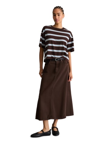 Marc O'Polo DENIM Gestreiftes T-Shirt relaxed in Dark Brown