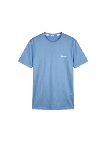 Hellblau Baumwolle Herren T-Shirt