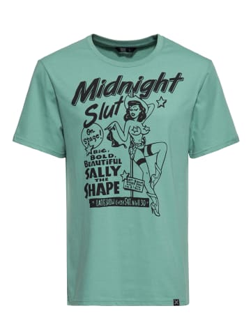 King Kerosin King Kerosin Classic T-Shirt Midnight Slut in seegrün