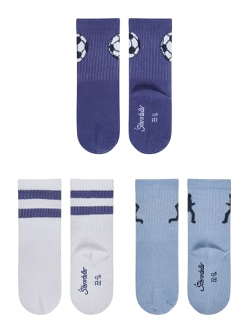Sterntaler Socken 3er-Pack Sport in tintenblau