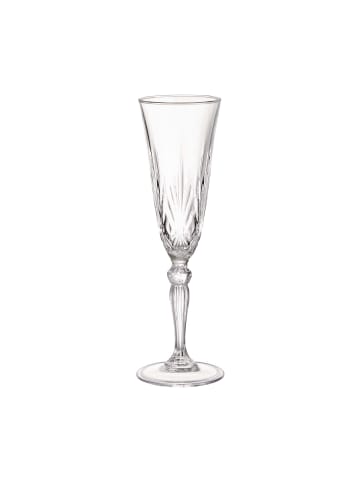 Butlers 6x Sektgläser aus Kristallglas 160ml CRYSTAL CLUB in Transparent