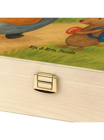 Mr. & Mrs. Panda Tee Box Pinguin & Maus Wanderer Design mit Spruch in Weiß