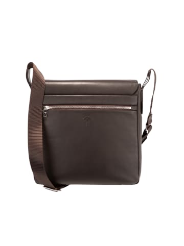 JOOP! Schultertasche 'Oregon Zelos in Dunkelbraun 29 x 30 x 7 cm'