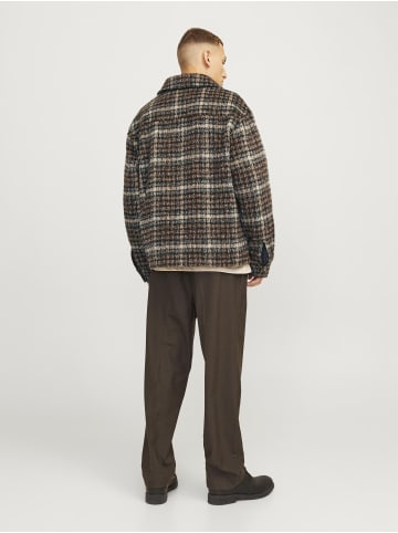 Jack & Jones Gefütterte Jacke in Chocolate Brown