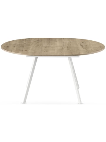 B&D Home Ausziehstisch TILL in Sandeiche - (B)120-150 x (H)76 x (T)120 cm