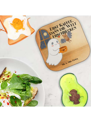 Mr. & Mrs. Panda Tassenuntersetzer Gespenst Kaffee Design mit Sp... in Weiß