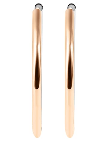 Adeliás Damen Ohrringe – Creole aus Edelstahl in gold