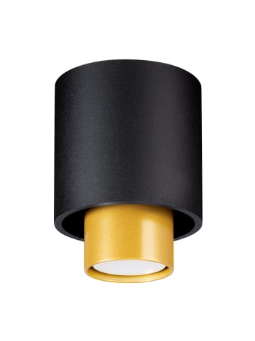 Nice Lamps Deckenleuchte MATILDE in Schwarz und Gold (L)10cm (B)10cm (H)14cm