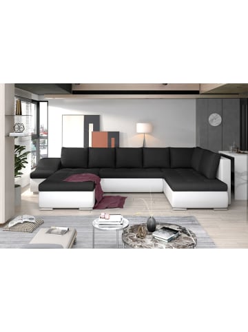 MF Design Gio Recamiere Links in Schwarz -  (L) 190 x (B) 351 x (H) 82 cm